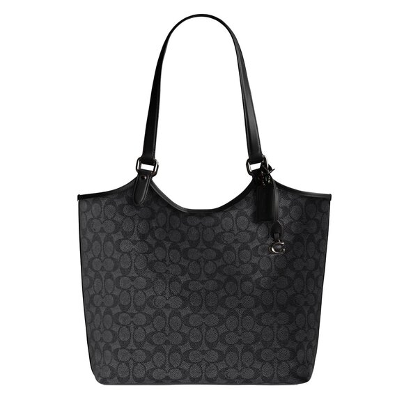 COACH Day Tote, V5/Charcoal Black - Picture 1 of 5